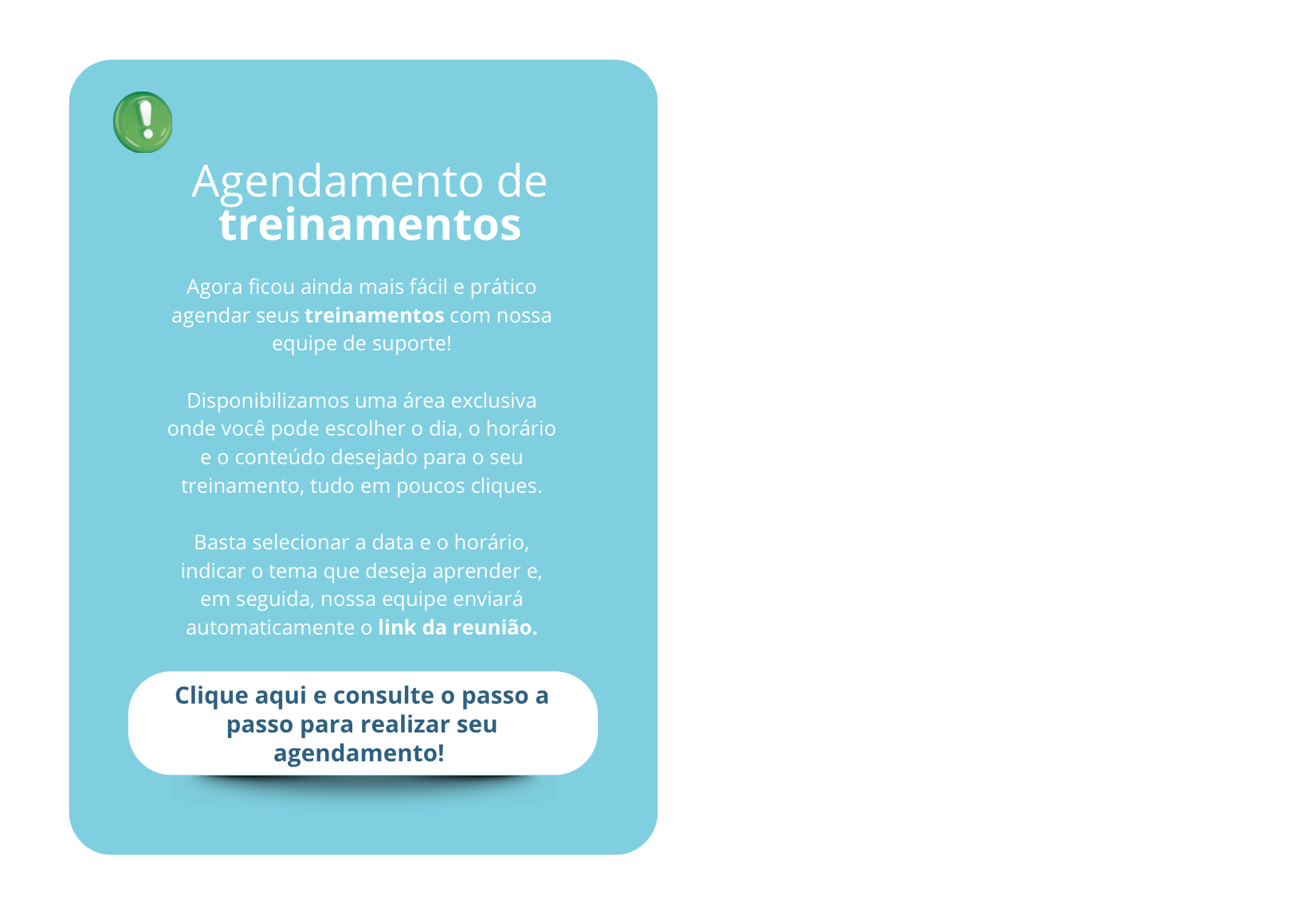 Agendamento de Treinamentos